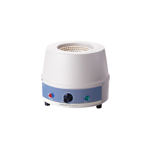 Elektrický topný plášť JOANLAB HM-500ML Objem 500 ml Regulace teploty do 380 °C Kontrolky napájení i ohřevu Bílo-modrý Do laboratoře 1