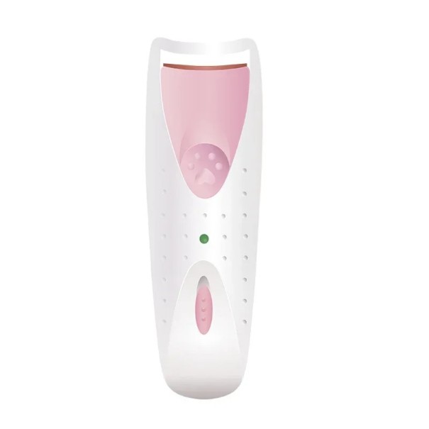 Elektrische beheizte Wimpernzange 13 x 3,8 x 1 cm Automatisches Wimpernformer-Werkzeug ABS und Silikon Langanhaltender Make-up-Effekt rosa