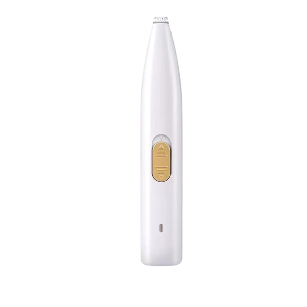 Elektrische haartrimmer 4,5x20 cm Oplaadbaar scheerapparaat voor honden, katten, konijnen. Potentrimmer voor huisdieren 110-240V USB wit