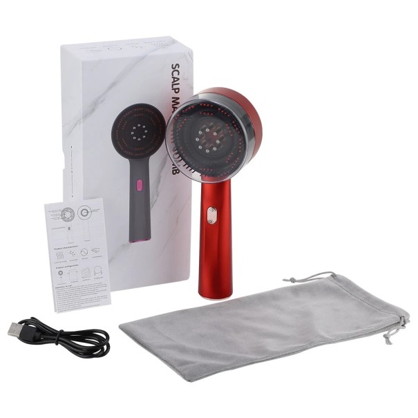 Elektrische trillende hoofdmassager Stimulatie van haarzakjes Bevordert haargroei Ontspannende massage Anti-haaruitval Draagbaar
