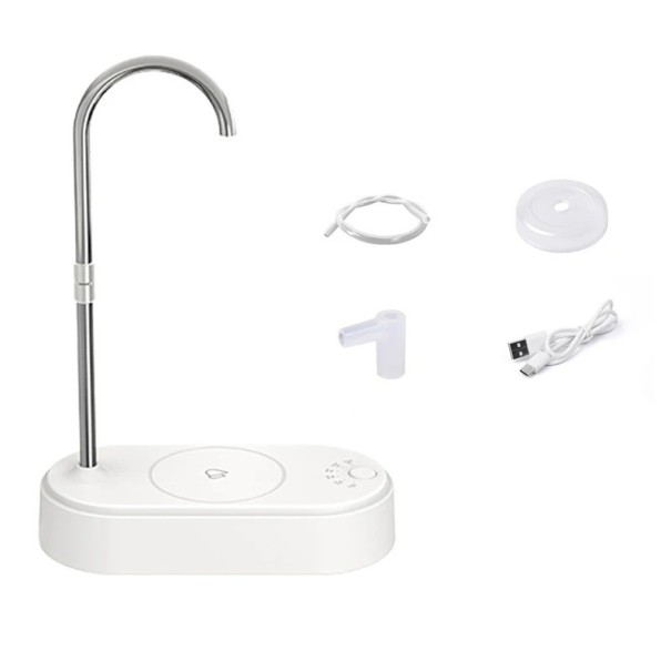 Elektrische Wasserpumpe Trinkwasser automatischer Spender Gallonenwasser tragbare USB Pumpe kaltes Wasser für Zuhause und Büro weiß