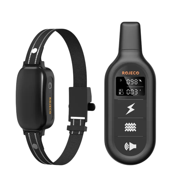 Elektrisches Hundetrainingshalsband mit Fernbedienung, IPX7, wasserdicht, Vibration, Anti-Bell-Schockhalsband für das Hundetraining 1