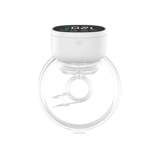 Elektrisk bærbar brystpumpe 800mAh USB genopladelig LED-display 3 tilstande justerbar styrke BPA-fri diameter 12 cm sort