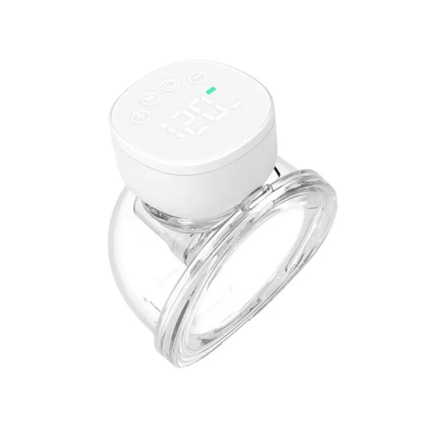 Elektrisk bröstpump BPA-fri 11 cm USB-driven LED-display 800 mAh batteri Massagesug Justering av sugstyrka vit