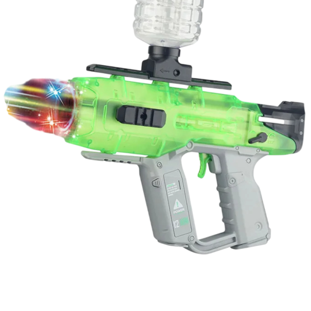 Elektrisk gelkulapistol 31 x 20 cm Automatisk barnpistol med magasin Set med bollar och USB-laddning grön