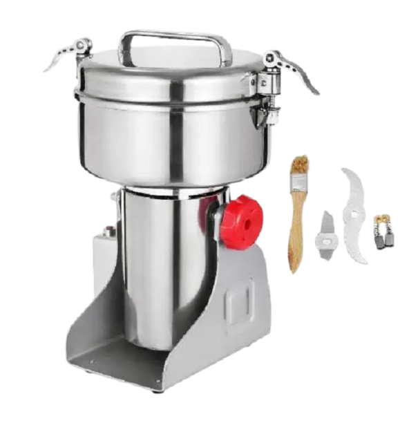 Elektrisk kaffekvarn 1400 W 27000 rpm Kornkvarn i rostfritt stål med överbelastningsskydd 350 g Malmaskin för spannmål, majs, örter 34,4 x 16 cm 1