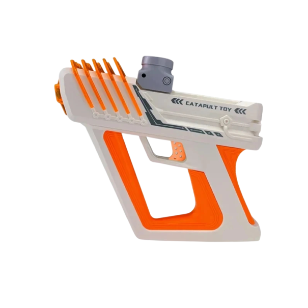 Elektrisk kort gelkuglepistol til børn med magasin, USB-opladning, sikkert legetøj til drenge og piger orange