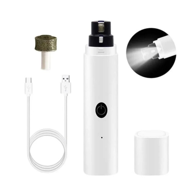 Elektrisk neglefil med LED-lys, neglesliber, neglesliber til hunde 1