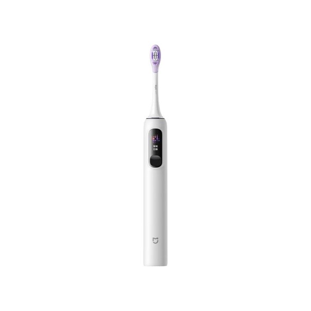 Elektrisk sonic tandborste Sonic Vibration Pro 4 lägen LED-display IPX8 Vattentålig Lång batteritid Reselås vit