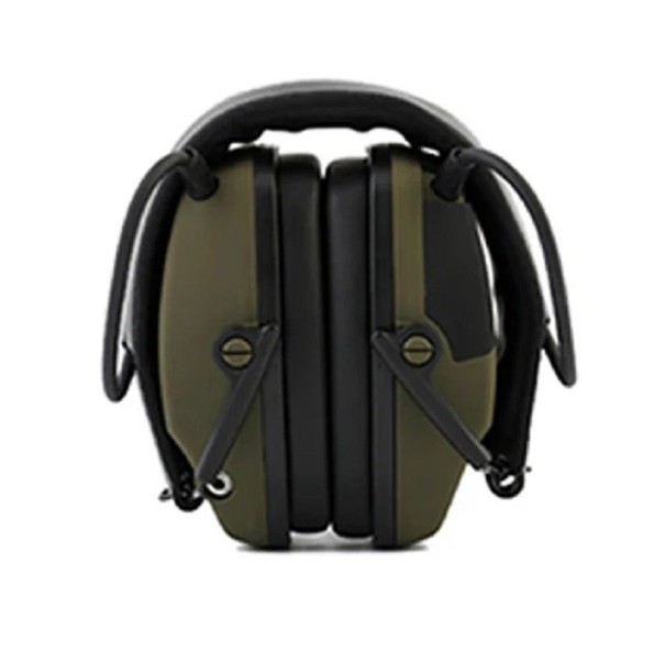Elektronická sluchátka proti hluku armádní zelená
