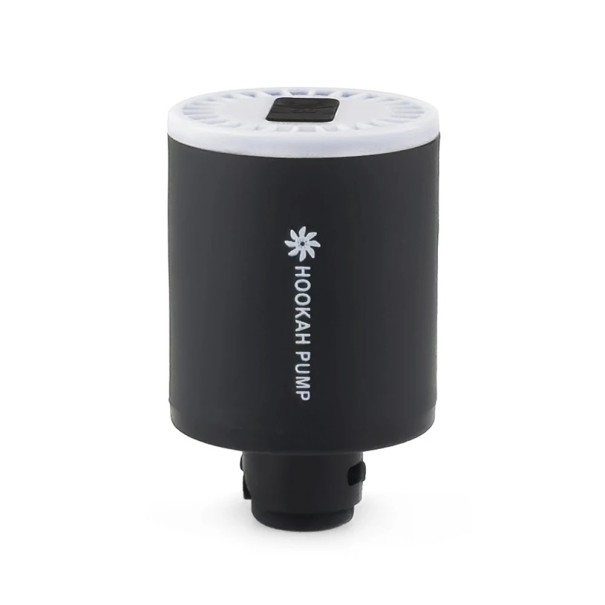 Elektroniczna pompka do fajki wodnej Hookah Pump czarna z LED światłem i baterią 1300mAh ładowanie USB-C przenośna do shishy i chichy 1