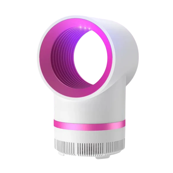 Elektronische USB-LED-Mückenfalle, leise Insektenlampe, 360°-Lichtwelle, tragbare Heimfalle, energiesparend und leicht zu reinigen weiß