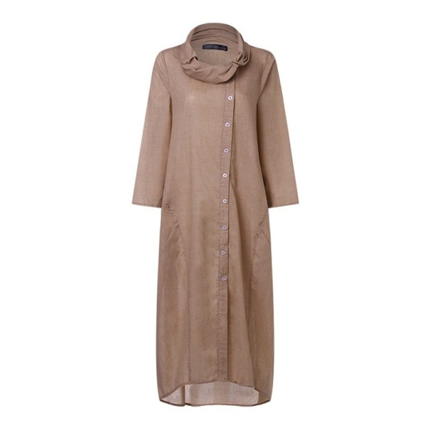 Ella Women's Dress coffee brown L