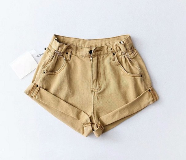 Ellie Damen-Jeansshorts beige S