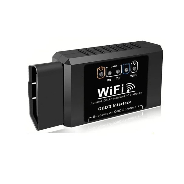 ELM327 WiFi OBD2 leitor de códigos V1.5 7,9x4,6x2,5 cm Ferramenta de diagnóstico para automóvel Detetor de avarias para Android iOS e PC 1