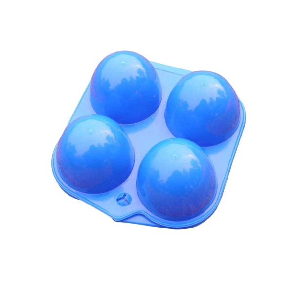 Emballage en plastique pour œufs bleu