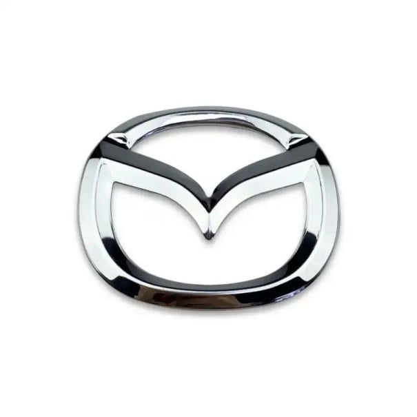 Emblema central de adesivo para volante Decoração de interior várias cores para Mazda MX-5 2 3 5 6 CX-3 CX-5 CX-7 CX-8 RX-8 Axela ABS prateado