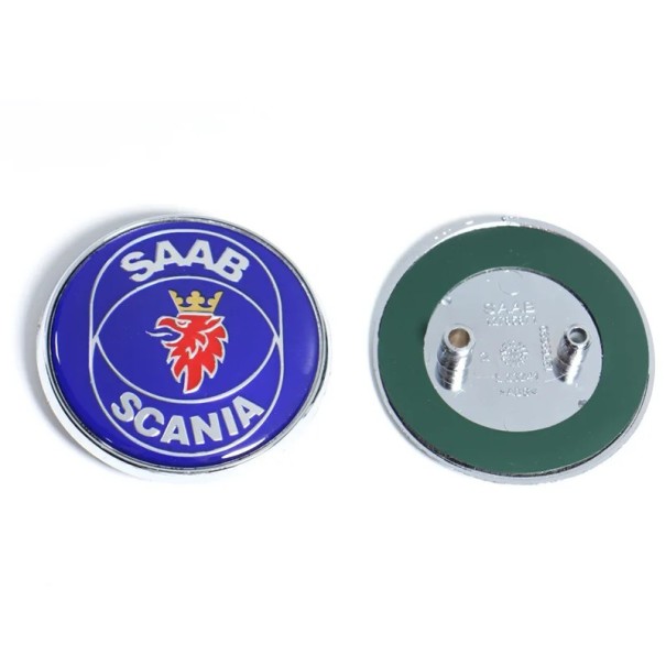 Emblème arrière SAAB 68mm Autocollant rond de différentes couleurs Logo pour coffre Accessoire pour voitures SAAB 9-3 9-5 93 95 bleu