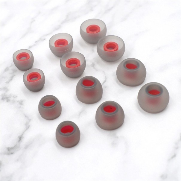 Embouts de rechange pour écouteurs rouge 12 pcs
