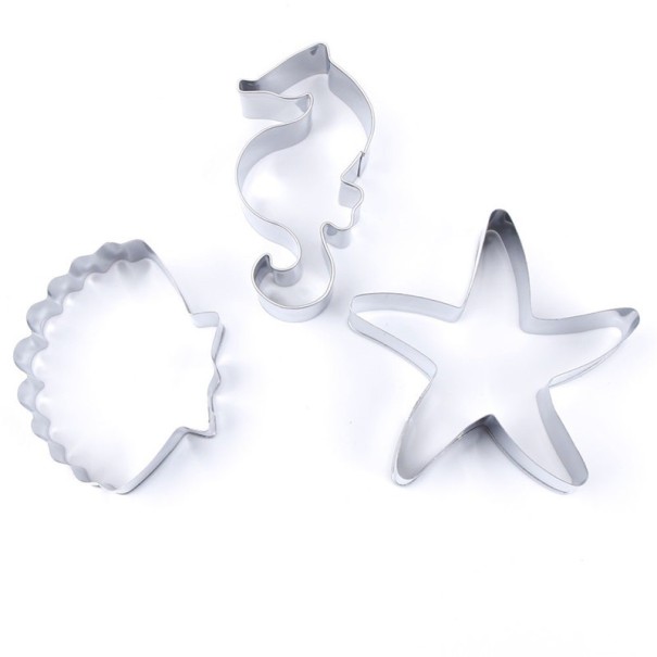 Emporte-pièces en forme de fruits de mer - 3 pcs 1