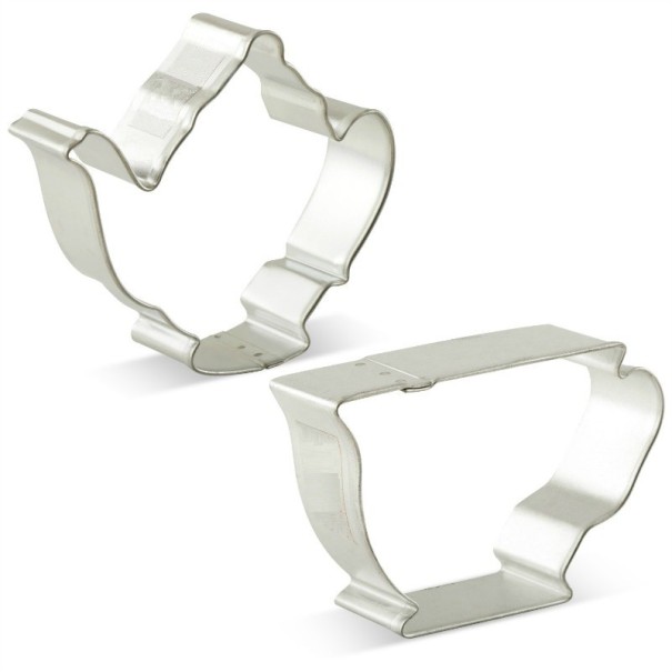 Emporte-pièces théière avec tasse 2 pcs 1