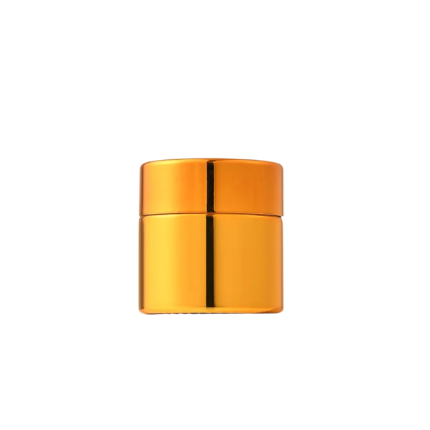 Empty Cosmetic Jar with Lid Compact Round Container 10 g 3.5 cm Gold Container for Storing and Transporting Cosmetics 1