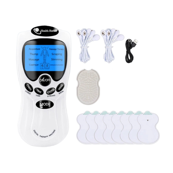 EMS-Muskelstimulator mit Gel-Pads, Physiotherapie, Schlankheitsmassagegerät, Bauchmuskelstimulator 1