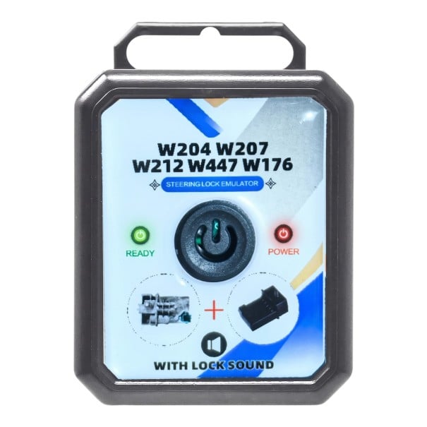 Emulator für das Lenkradschloss ESL ELV für Mercedes-Benz W204 W207 W212 W176 W447 und W246 mit Geräusch des Schlosses und Kontrollleuchten schwarz 1