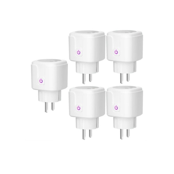 Enchufe inteligente con interruptor 5 uds.