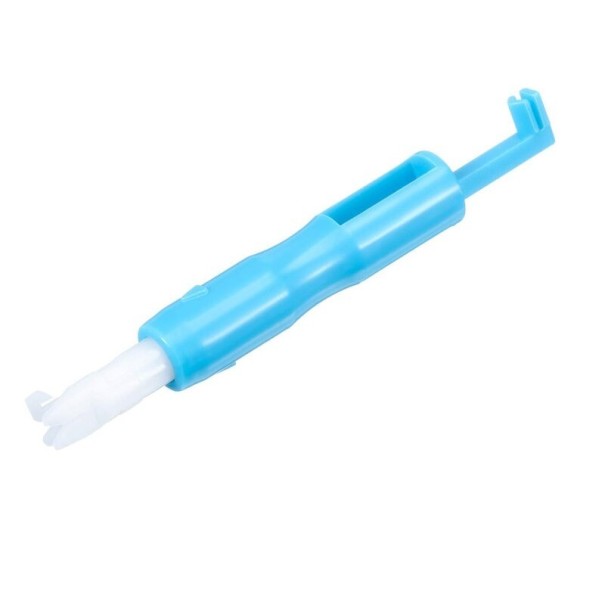 Enfiador de fios azul