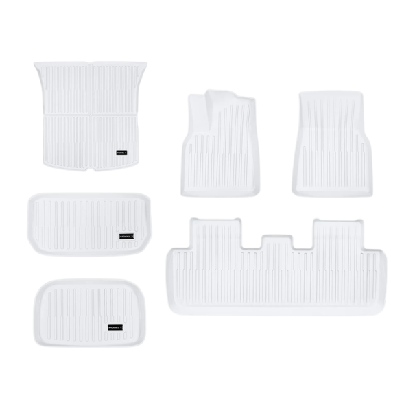 Ensemble complet de tapis de sol et de tapis de coffre pour Tesla Model Y Juniper 2025 Protection intérieure totale 1