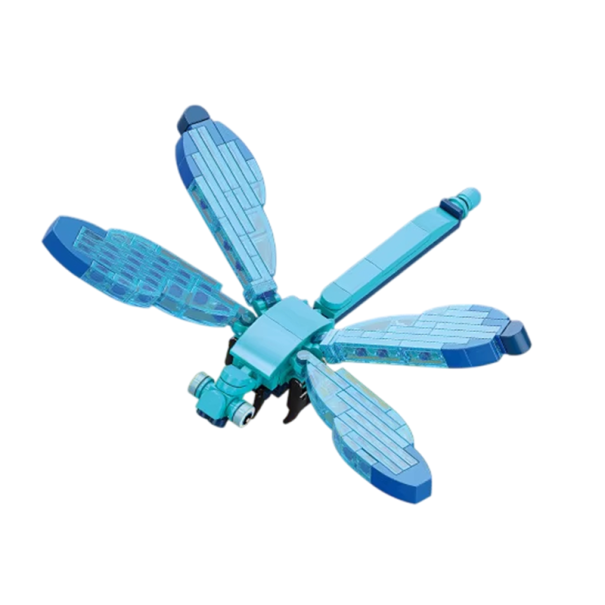 Ensemble créatif 16,8 x 13 x 5,4 cm Libellule Micro blocs 117 pcs Mini kit de construction d'insectes constructeur 3D pour enfants à partir de 9 ans Jouet éducatif à assembler 1