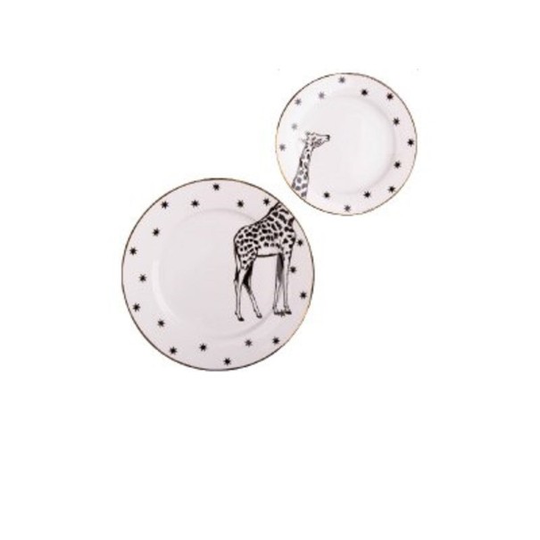 Ensemble d'assiettes avec des animaux 2 pcs 2