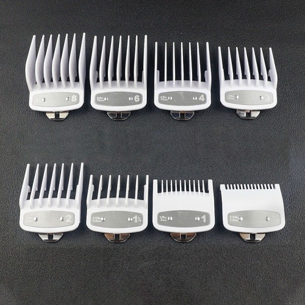 Ensemble d'embouts de rechange pour tondeuse 8 pcs blanc