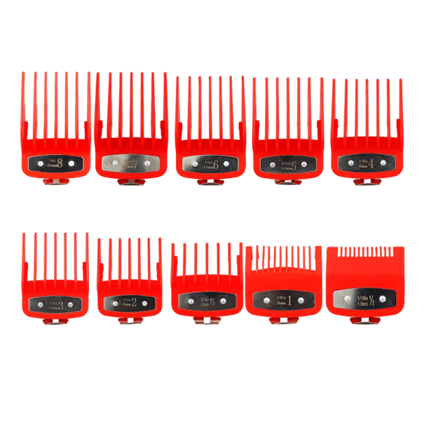 Ensemble d'embouts de remplacement pour tondeuse 10 pcs rouge