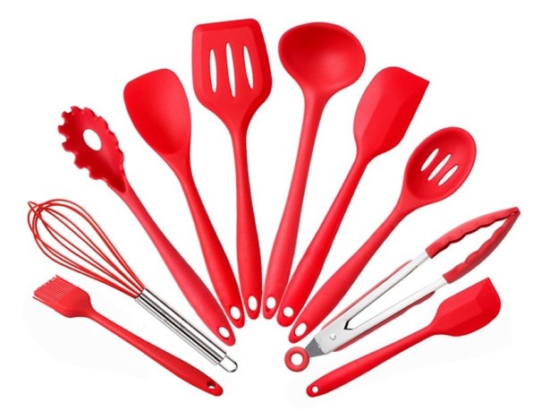 Ensemble d'ustensiles de cuisine en silicone - 10 pièces 1