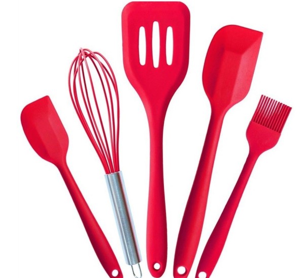 Ensemble d'ustensiles de cuisine en silicone - 5 pièces 1