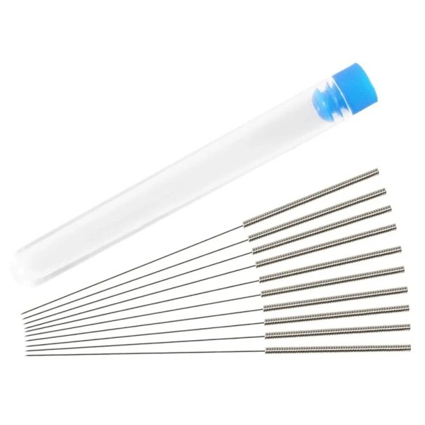 Ensemble de 10 aiguilles de nettoyage en acier inoxydable de 0,4 mm pour le nettoyage des buses d'imprimantes 3D Élimination rapide des salissures et restauration d'une extrusion fluide 1