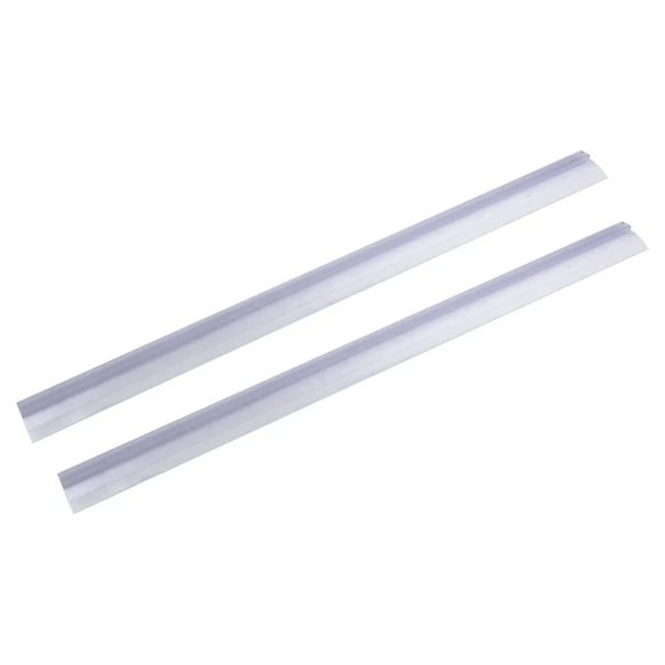Ensemble de 2 pièces de joints d'étanchéité pour portes de douche 1 m 12 mm pour verre 4–6 mm Étanchéité inférieure transparente en PVC 1