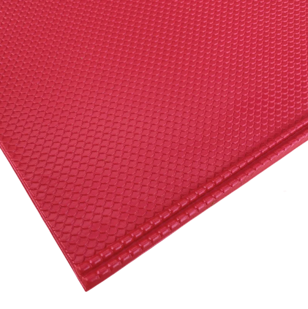 Ensemble de 2 pièces de revêtement de toit en PVC pour modèles 20 × 29,5 cm Plaques en plastique rouges imitation tuiles pour dioramas modélisme construction de maisons 1