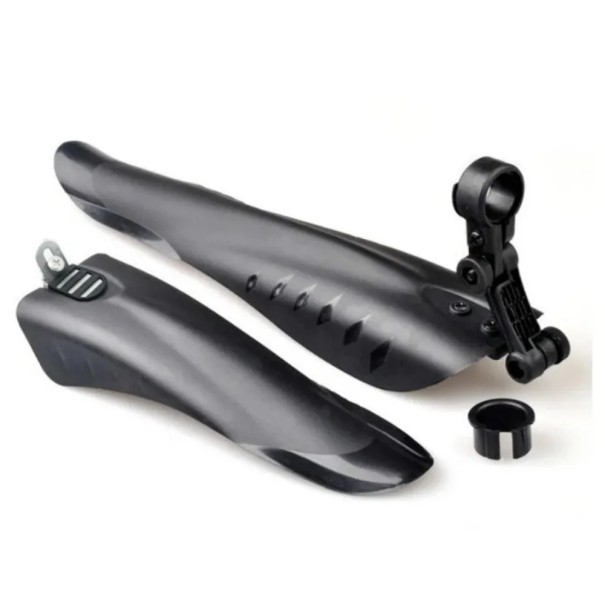 Ensemble de 2 pièces Garde-boue pour vélo 41,2 x 8,8 cm et 27,3 x 9,3 cm Garde-boue avant et arrière Matériau flexible protection contre la boue 1