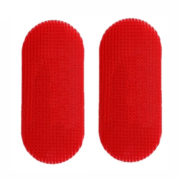 Ensemble de 2 pièces Velcro pour cheveux 11,4 × 5 cm Support en nylon pour mèches Outil pour couper, coiffer et maquiller rouge