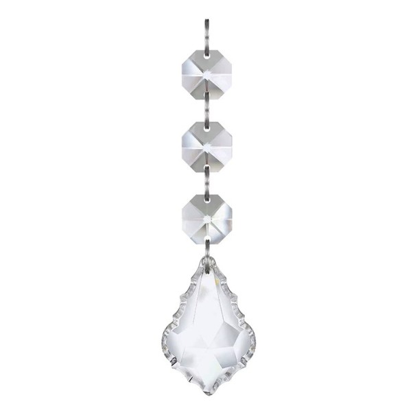 Ensemble de 20 pièces d'ornements acryliques transparents Décorations de Noël en cristal pour sapin Ornements suspendus scintillants pour décoration hivernale 1