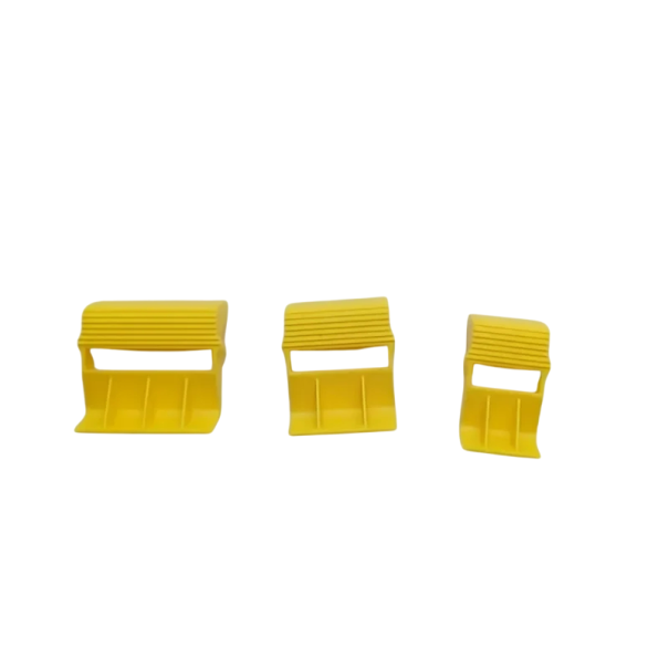 Ensemble de 3 distributeurs de ruban avec coupeur Accessoires de peintre Outil jaune pour rubans adhésifs Plusieurs tailles Découpe facile Travail 1