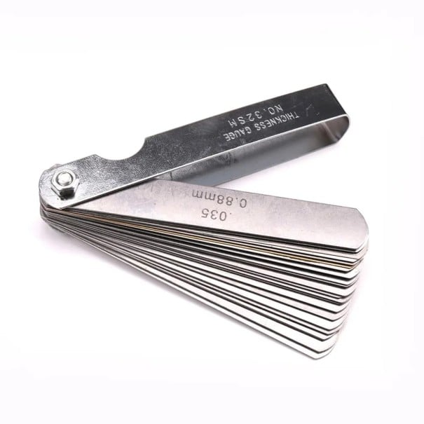 Ensemble de 32 cales pour guitare Outil de mesure en métal pour le réglage du manche et de la hauteur des cordes Outil de luthier précis pour réglages 1