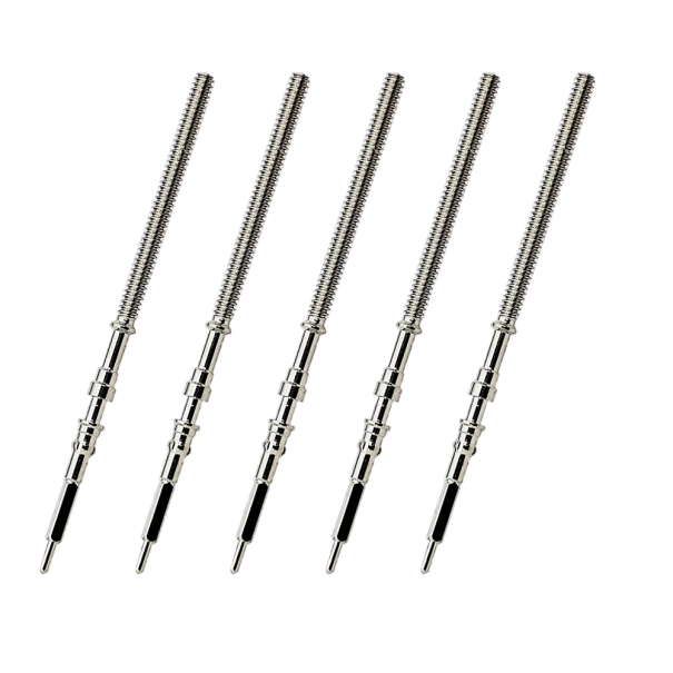 Ensemble de 4 couronnes en acier inoxydable avec tige pour la réparation de montres mécaniques compatibles avec les mouvements NH34 NH35 NH36 NH38 NH39 emballage discret 1