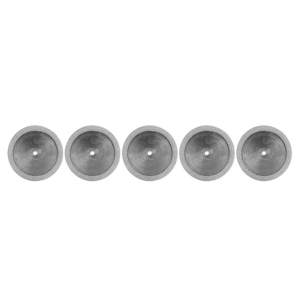 Ensemble de 5 disques de coupe diamantés C03 220 0,20 mm pour laboratoire dentaire Disque ultrafin à double face avec surface pleine pour une coupe 1