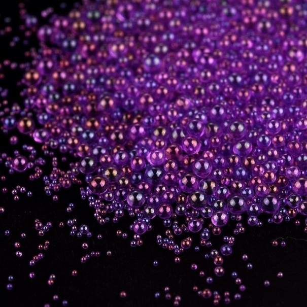 Ensemble de billes en verre pour la fabrication de bijoux violet