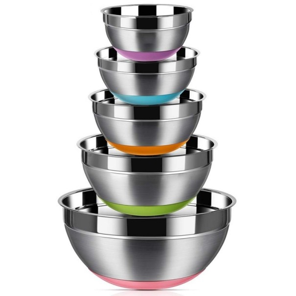 Ensemble de bols en acier inoxydable 5 pièces 1