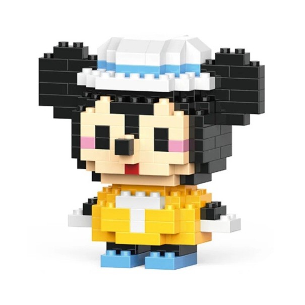 Ensemble de construction pour enfants Mickey Mouse 173 pièces Modèle de personnage 6x4x6 cm Blocs créatifs Figurine 3D Cadeau pour enfants Puzzle pour garçons et filles 1